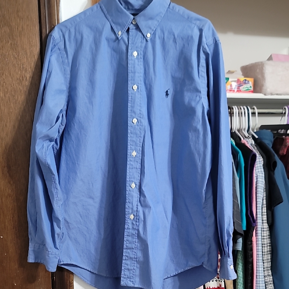 Ralph Lauren Light Blue Long-Sleeve Button-Down Shirt